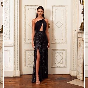 Alamour The Label Maria Black Dress Gown